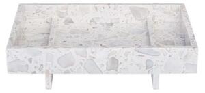 Blomus - ABENTO Marble Tray - Bricka - Nimbus Cloud - H18 x L7,5 x W30 cm