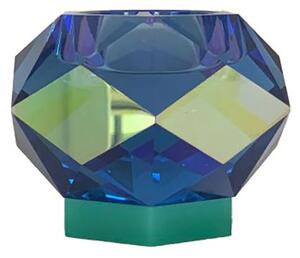 Eden outcast - Glam Tealight Holder - Ljusstake - Glam Blue Opal - Stock sale - H7,5 x W10,5 cm