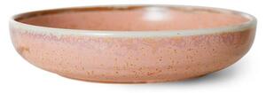 HKLiving - Chef Ceramics - Deep Plate, Large - Tallrikar - Rustic Pink - Ø21,5 x H4,8 cm (560 ml)