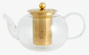 Nordal - CHILI tekande - Tekanna - Klar Glas/Guld - H14 x L24 cm