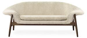 Warm Nordic - Fried Egg Sofa / Smoked Oak - Soffa för 2 personer - Sheepskin (Moonlight) - L186 x W68 x H68 cm