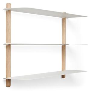 Gejst - NIVO - Hylla - A - Light Oak/White - H: 42 x W: 64 x D: 16 cm