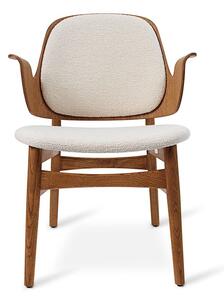 Warm Nordic - Gesture Lounge Chair / Teak Oiled Oak - Fåtölj - Barnum 24 (Cream) - L59 x W61 x H73 cm