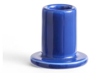 HAY - Tube Candleholder - Ljusstake - Small - Blue - 5,5 x H5 cm