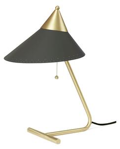 Warm Nordic - Brass Top Lamp - Bordslampa - Charcoal - L24 x W31 x H41 cm