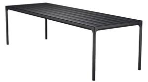 HOUE - FOUR Table - Trädgårdsbord - Black/Black Aluminium 90x270 - H74 x W90 x D270 cm