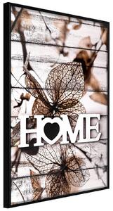Inramad Poster / Tavla - Family Home - 20x30 Guldram med passepartout