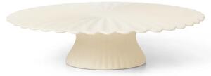 Ferm Living - Fountain Cake Stand - Off-white - Tårtfat - Off-white - Ø: 31 x H: 8 cm