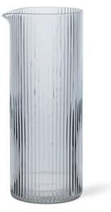 Ferm Living - Ripple Milk Jug - Kanna - Clear - Ø: 6.4 x H: 16 cm