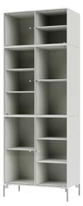 Montana - Ripple Cabinet IV - With Chrome Legs - Vitrinskåp - Nordic - W69,6 X H187,2 X D38 cm