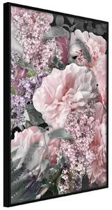 Inramad Poster / Tavla - Floral Life - 30x45 Guldram