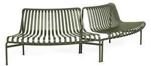 HAY - Palissade park dining bench out-out - Trädgårdsbänk - Olive - W275.5 X D107 X H80 X SH45