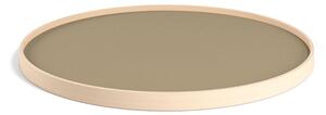 Brdr. Krüger - Tray - Beech Oiled model 60 - Bricka - EARTH (Beige / Brun) - Ø 60cm H 2,5cm