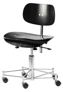 PLEASE WAIT to be SEATED - SBG197R Office Chair / By Egon Eiermann - Kontorsstol - Black - W47 x D42 x H65-85 x SH44-54 cm