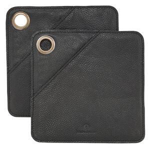 House doctor - Square Grydelapper - Krukhållare - Black - 20,5x20,5 cm