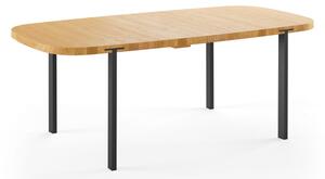 Naver Collection - GM2122 Super Ellipse av Nissen & Gehl - Matbord - Oiled Oak / Black powder coated steel - L200 x W100 x H74 cm