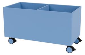 Montana - Colour Box III – S1162 - Med Hjul - Förvaringslådor - Azure - W69,6 X H37,8 X D35,4 cm