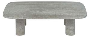 Blomus - Volos Coffee Table - Soffbord - Rectangular - Silver Travertine - H26 x L70 x W100 cm