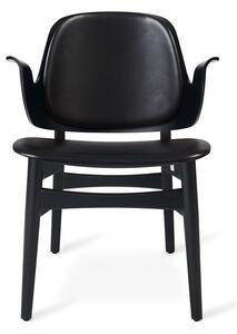 Warm Nordic - Gesture Lounge Chair / Black Lacquered Oak - Lounge stol - Sevilla 4001 (Black) - L59 x W61 x H73 cm
