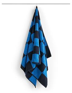 HAY - Check Bath Towel - Handduk - Cobalt Blue - Stock sale - W70 x L136 cm