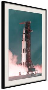 Inramad Poster / Tavla - Launch into the Unknown - 20x30 Guldram med passepartout
