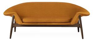 Warm Nordic - Fried Egg Sofa / Smoked Oak - Soffa för 2 personer - Canvas 424 (Dark Ochre) - L186 x W68 x H68 cm