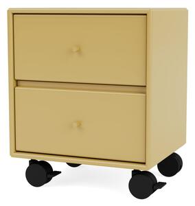 Montana - DRIFT - With wheels - Sängbord - Cumin - B 35,4 x H 35,4 x D 30 cm