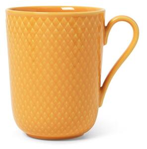 Lyngby Porcelain - Rhombe - Krus med hank - Mugg - Yellow - 33 cl