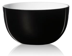 Piet Hein - SUPER-Skål - Skål - Skål glas 14 cm - SORT - H7.8 x W14 D14 cm