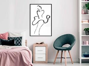 Inramad Poster / Tavla - Marilyn Outline - 20x30 Svart ram
