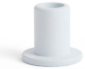 HAY - Tube Candleholder Concrete - Ljusstake - Small - Light blue - H5.5 x D5.5 x W5.5 cm