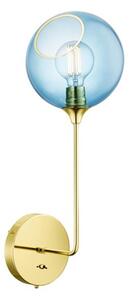 Design By Us - Ballroom Wall Lamp - Large - Vägglampa - Blue/Gold - H57 x D25 x W20 cm