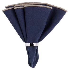 Broste CPH - Wilhelmina Napkin - Servetter av tyg - Maritime Blue - Ø45 cm