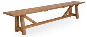 Sika - George Teak Bænk - Matbord - Teak - B220 x D40 x H45 cm