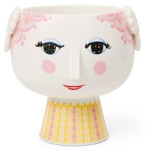 Bjørn Wiinblad - Eva Flowerpot hider - Blomkruka - Pink - H14,5 x Ø15,5 cm