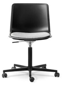 Fredericia Furniture - Pato Office Chair 4021 by Welling/Ludvik - Seat Upholstery - Kontorsstol - Black/Hallingdal 130 - W69 x D62,5 x H77-89 x SH44-56 cm