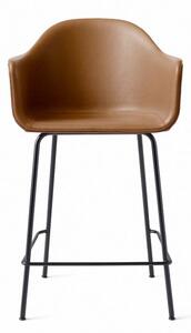 Audo Copenhagen - Harbour Counter Chair / Black Steel Base - Barstol - Upholstery: Dakar 0250 - W58.5 x D55,5 x H102 x SH63 cm