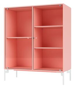 Montana - Ripple Cabinet II - With Snow Legs - Vitrinskåp - Ruby - W69,6 X H82,2 X D30 cm