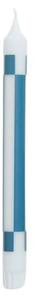 HAY - Pattern Candle - Stearinljus - Light Blue | Steel Blue - H24 x Ø2,2 cm