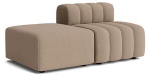 NORR11 - Studio 2 Outdoor - Trädgårdssoffa - Sunbrella: Savane Coconut SAV2 J233 140 - W: 170 x D: 96 x H: 70 x SH: 42 cm