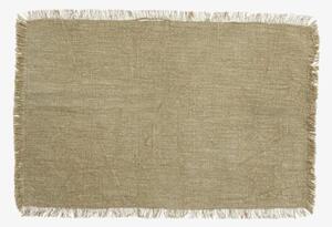 Nordal - ATRIA dækkeserviet med frynser - Bordstablett - Dusty Green - Stock sale - L48 x B33 cm