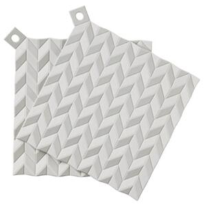 RIG-TIG - Hold-on Potholders - Grytlappar - Light Grey - W20,5 x L20,5 H0,8 cm