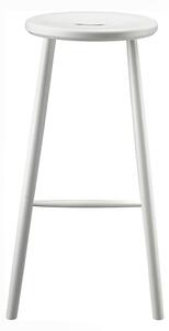 FDB Møbler / Furniture - J27B - Barstol - Barstol - Bøg - Hvid, Malet - H75 x B39,3 x D39,3 cm