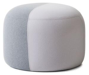 Warm Nordic - Dainty Pouf - Puff - Merit 016 (Minty Grey) / Hero 101 (Cloudy White) - Ø55 x H39 cm
