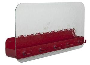 Hübsch - Shack Shelf - Hylla - Textured/Red - 60x13xh30cm