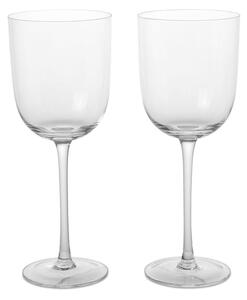 Ferm Living - Host White Wine Glasses - Vinglas - Host White Wine Glasses - Set of 2 - Clear - W8 x D8 x H20.5 cm