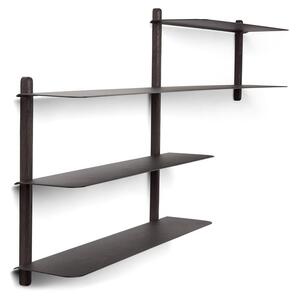 Gejst - NIVO - Hylla - B - Black Ash/Black - H: 59 x W: 118 x D: 16 cm