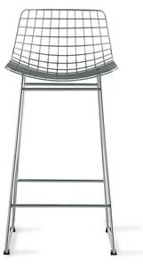 HKLiving - Wire Bar Stool - Barstol - Chrome - 42 x 47 x 89 x SH67 cm