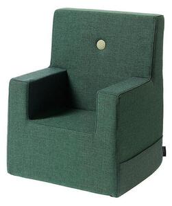By KlipKlap - Klip Klap KK Kids Chair XL - Barnstol - Deep Green w/ Light Grey - H63 x SH23 x SD27 cm