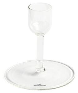 HAY - Tiny Candleholder - Ljusstake - Straight - Clear - H7.7 x D7 x W7 cm